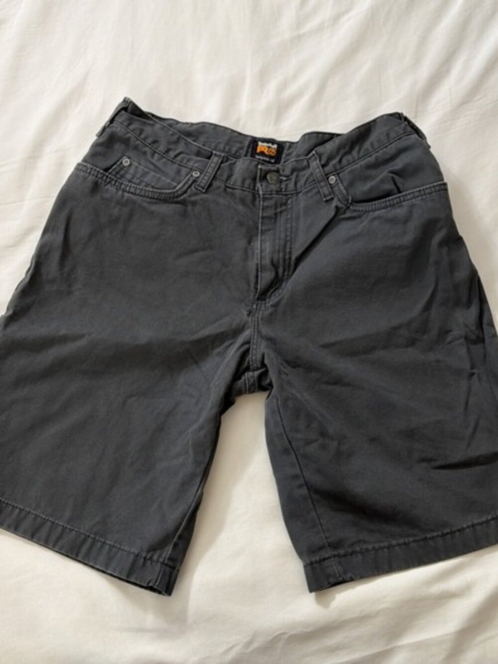 Timberland Pro Men 32 Work‎ Warrior RIpstop Grey Cargo Shorts Original Fit Men's